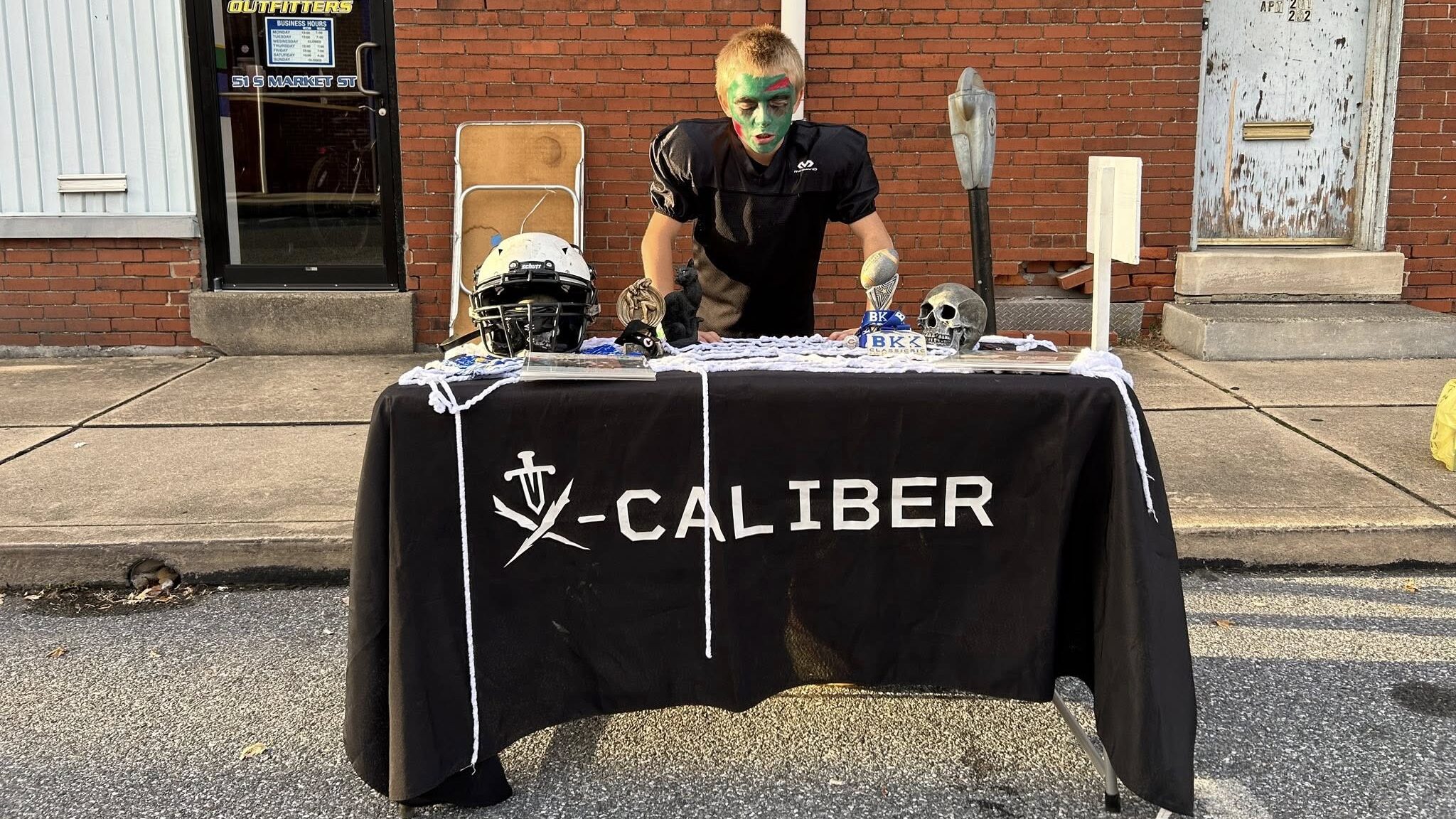 X-Caliber Table at Elizabethtown's Candy Crawl Event