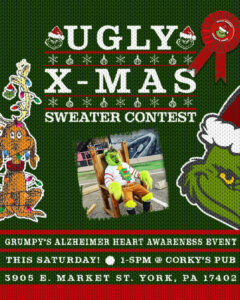 Ugly Sweater Contest Flyer - Corky's Pub