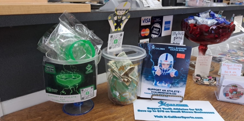 X-Caliber Coupon Book with Wristbands and Donation Collection